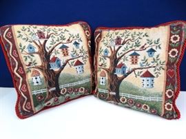 Birdhouse Throw Pillows