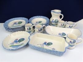 N.S. Gustin HandPainted Pottery China