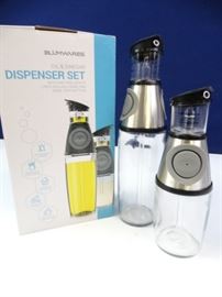 Oil and Vinegar Dispenser, Dripfree Spouted Set