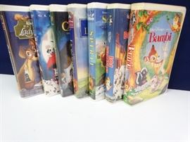 Vintage Disney VHS Tapes in Original Boxes
