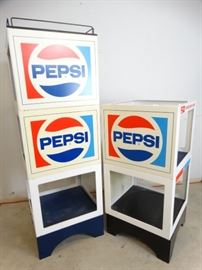 Vintage PepsiCola Merchandiser RacksStacking