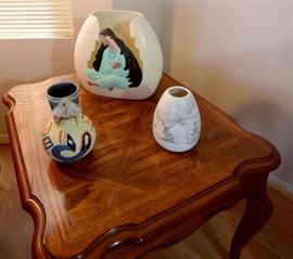 Southwest ceramic decor pieces throughout the home.