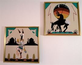 Native American sand paintings.