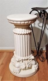 Pedestals that can be used for many things; plant stands or place for lamps, art pieces, etc.