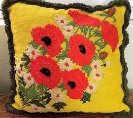 Colorful pillows for sale.