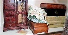 Jewelry boxes for sale.