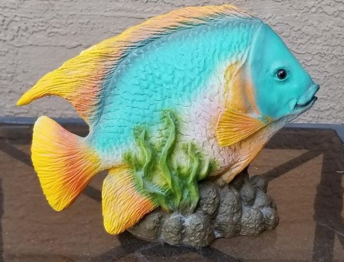 Colorful fish in turquoise and yellow. Love this fish!