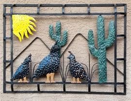 More southwest metal outdoor art.