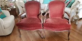 Vintage red chairs.