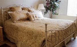  Metal King size bed.