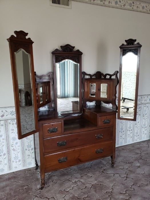 Antique Cherry Dressing Table