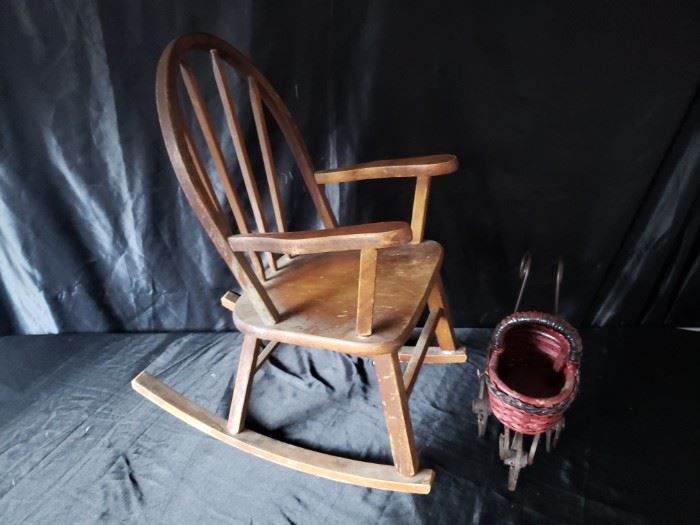 Childs musical rocking chair