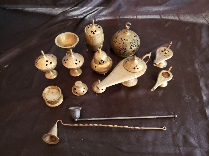 Small Indian Brass Lamps