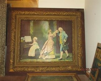 Antique Victorian pictures and frames