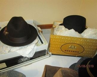 Stetson hats in original box (size 7)