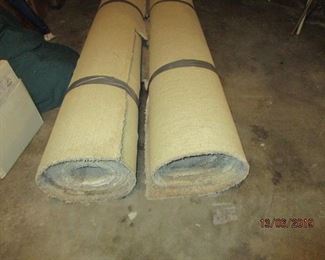 ROLLED UP CARPET PREVIOUSLY REMOVED