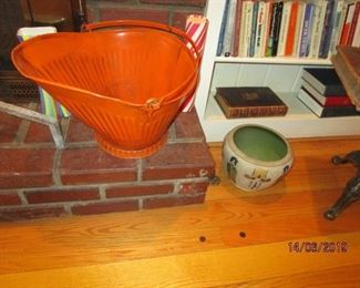 PAINTED COAL BUCKET