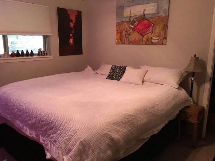 King sized mattress set, like new