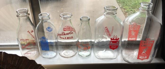 Milk bottles