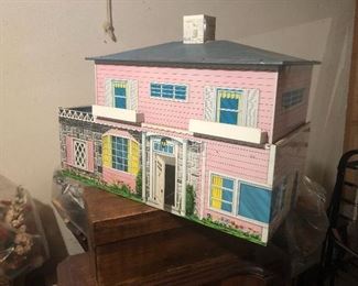 Vintage aluminum doll house