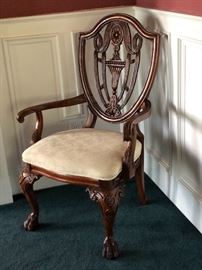 One of 2 captains chairs 