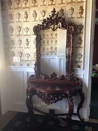 Entry Mirror with table