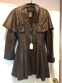 Leather coat 