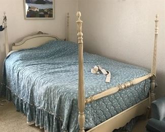 Bassett French Provincial bed with mattress