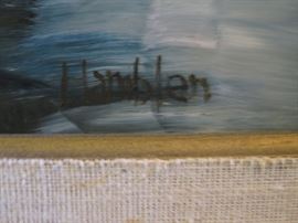 Richard Hamblen original oil on canvas landscape painting