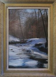 Richard Hamblen original oil on canvas landscape painting