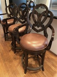 Set of 3 Artisanica swivel barstools