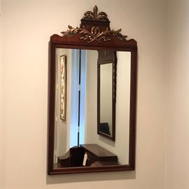 Vintage mahogany mirror