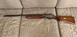 1954 Belgium made Browning Sweet 16ga. Excellent, 98% original blue finish.  The wood has nice fiddleback grain with minimal scratches. All the engraving is perfect. 