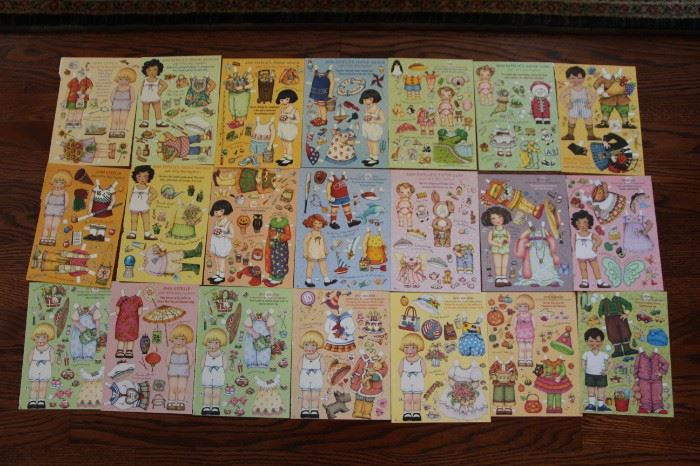 Sample of 30 uncut Anne Estelle paper dolls