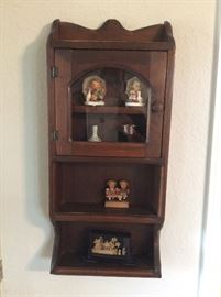  Small wall mounted curio cabinet 