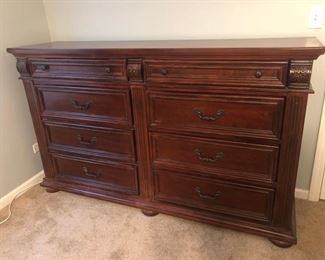Dresser (it does not exactly match the other pieces!) - 69”W x 18”D x 41”H 