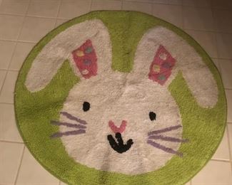 Cute bunny rug!