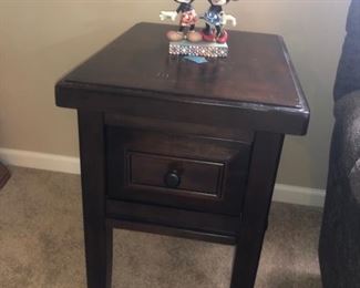 2 end table with drawer though only one is photographed.