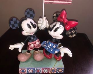 Mickey and Minnie Mouse figurine