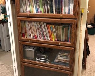 Barrister style bookcase and tons of books!