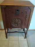 Antique Radio Cabinet
