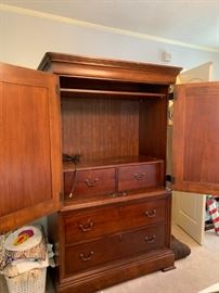 #3 cabinet thomasville TV armorie with 4 drawers and 2 doors 42x22x73 $125.00