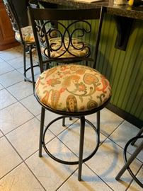 #24 4 bar stools swivel 24 tall $15 ea