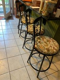 #24 4 bar stools swivel 24 tall $15 ea