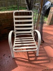 #32 white adjustable chair $20.00