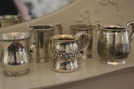 Sterling Christening Cups
