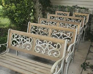 PARK BENCH X4 PLUS 2 CHAIRS