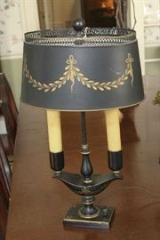 Vintage and lovely, Tole Painted Lamp