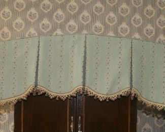 2 CORNICE BOARDS WITH 105" PANELS FOR EACH (2 WINDOWS) CUSTOM MADE