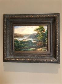 Landscape framed medium picture